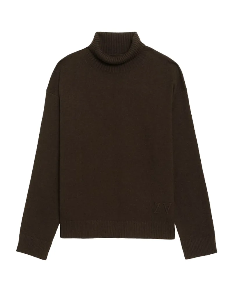 Zadig & Voltaire Nalmo Pullover 100% Merinowolle Braun