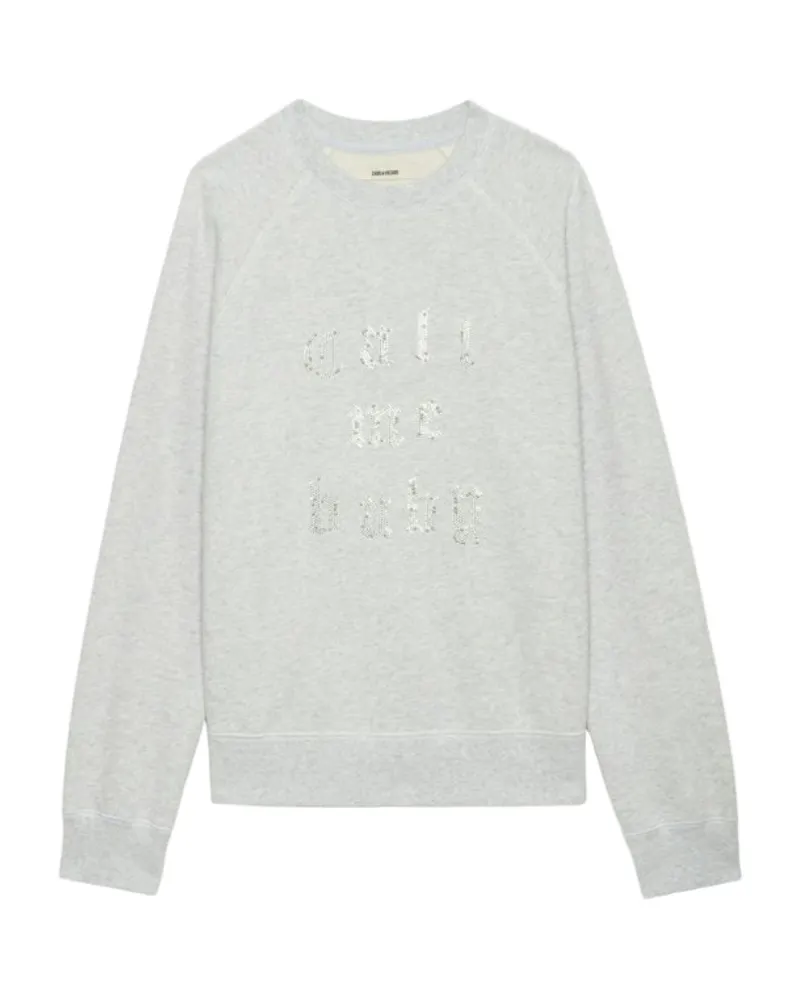 Zadig & Voltaire Sweatshirt Upper Grau