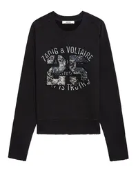 Zadig & Voltaire Sweatshirt Arvene Strass Gris