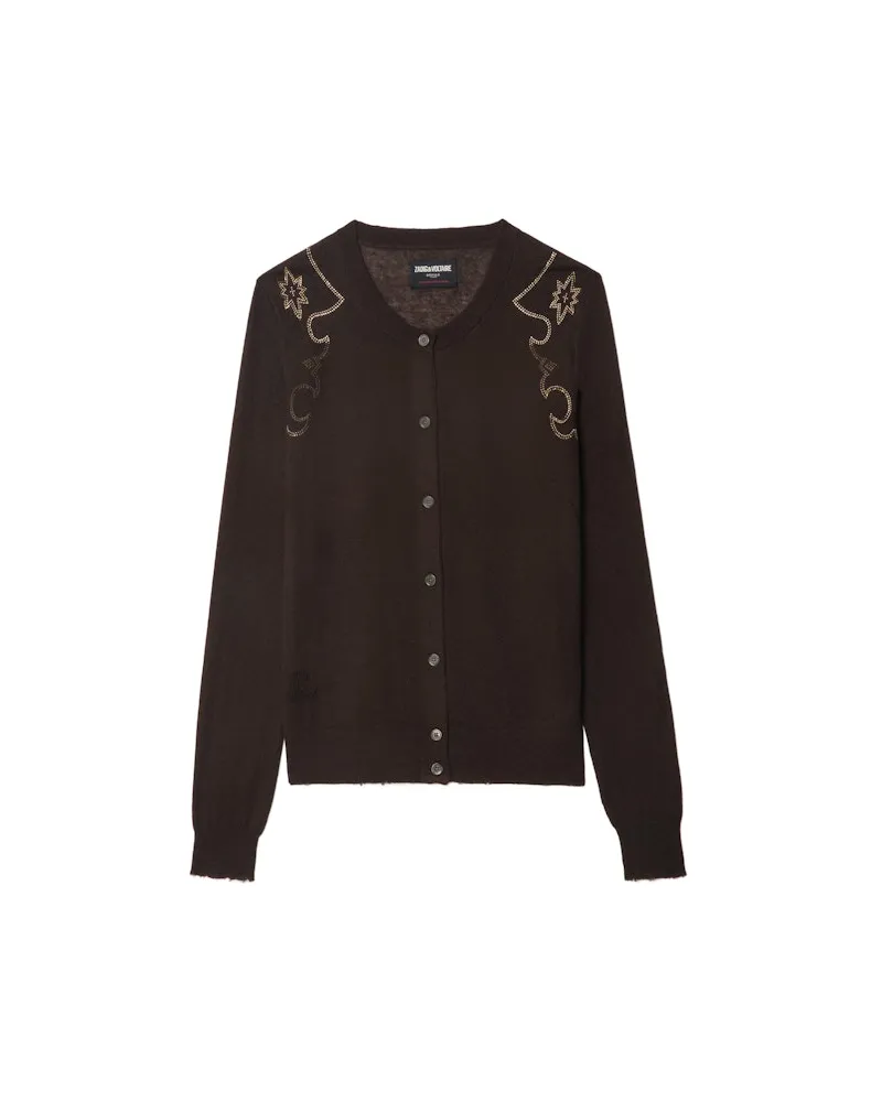 Zadig & Voltaire Cardigan Missya 100% Kaschmir Dark
