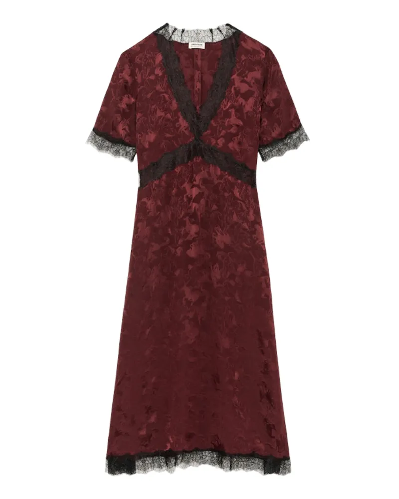 Zadig & Voltaire Redoxal Kleid 100% Seide Rot