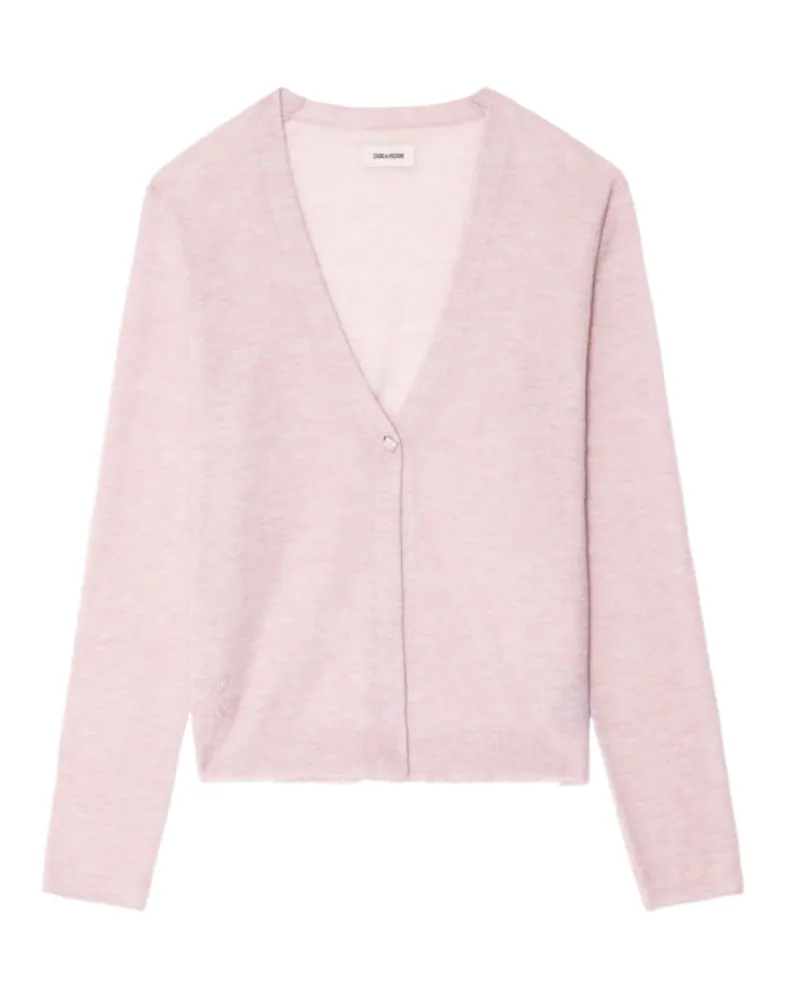 Zadig & Voltaire Cardigan Manylla 100% Kaschmir Rosa
