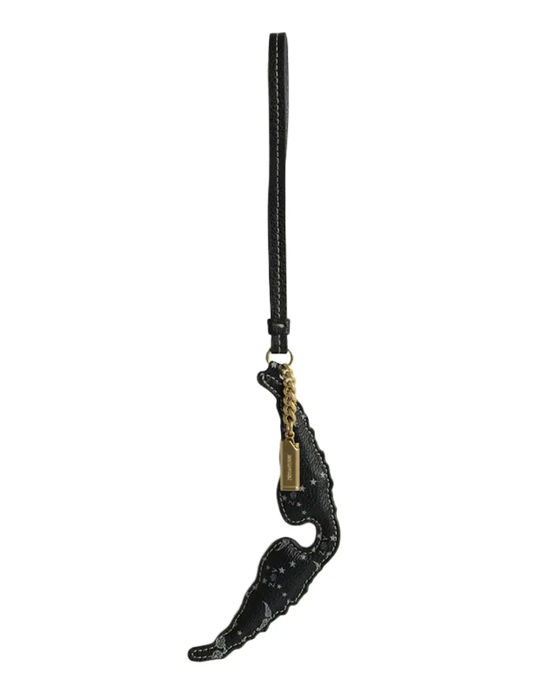 Zadig & Voltaire Schlüsselanhänger Z Wings Monogram Schwarz