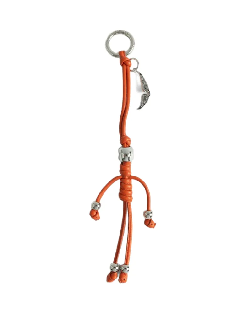 Zadig & Voltaire Skull Schlüsselanhänger Orange