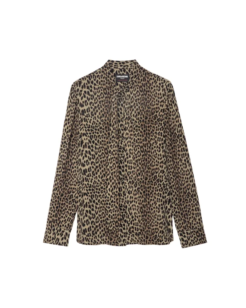 Zadig & Voltaire Hemd Tulba Satin Leaves