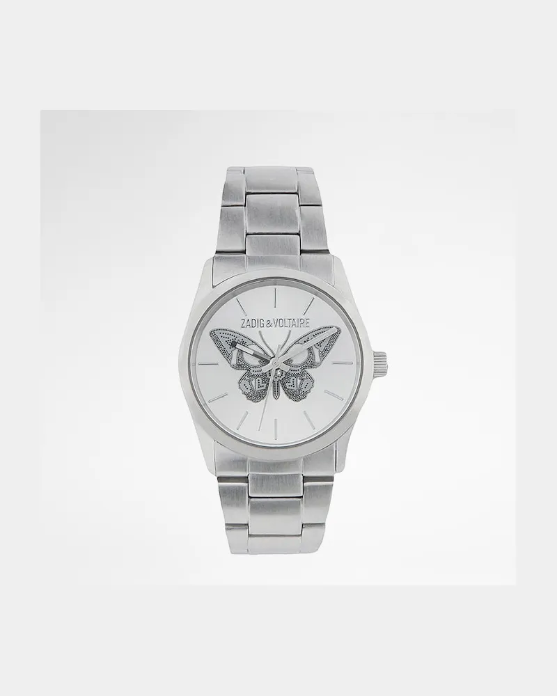 Zadig & Voltaire Zadig Butterfly Uhr Silber