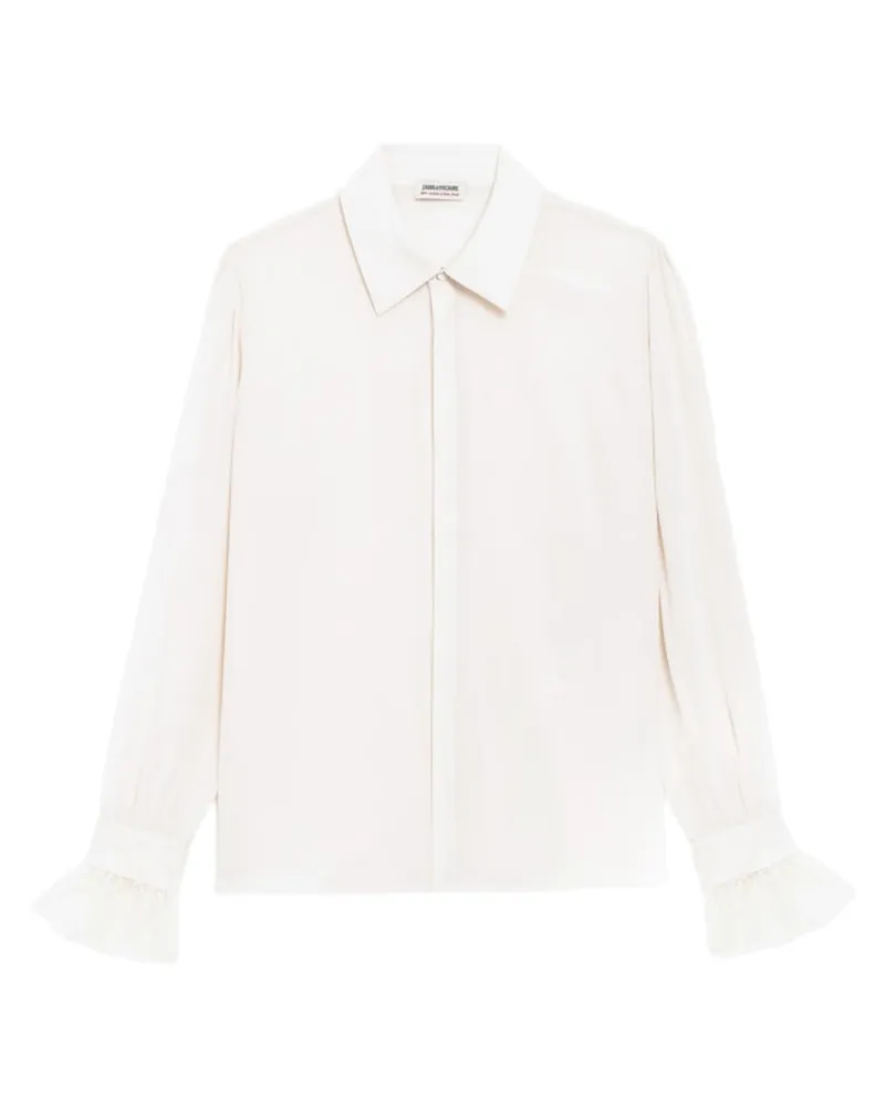 Zadig & Voltaire Hemd Thely 100% Seide Weiß