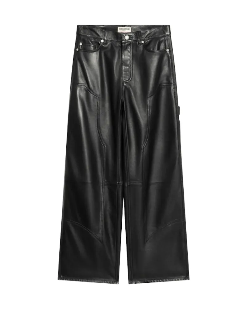 Zadig & Voltaire Perya Lederhose Schwarz
