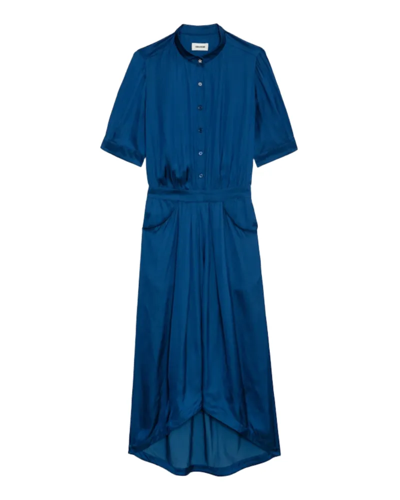 Zadig & Voltaire Kleid Rima Satin Blau