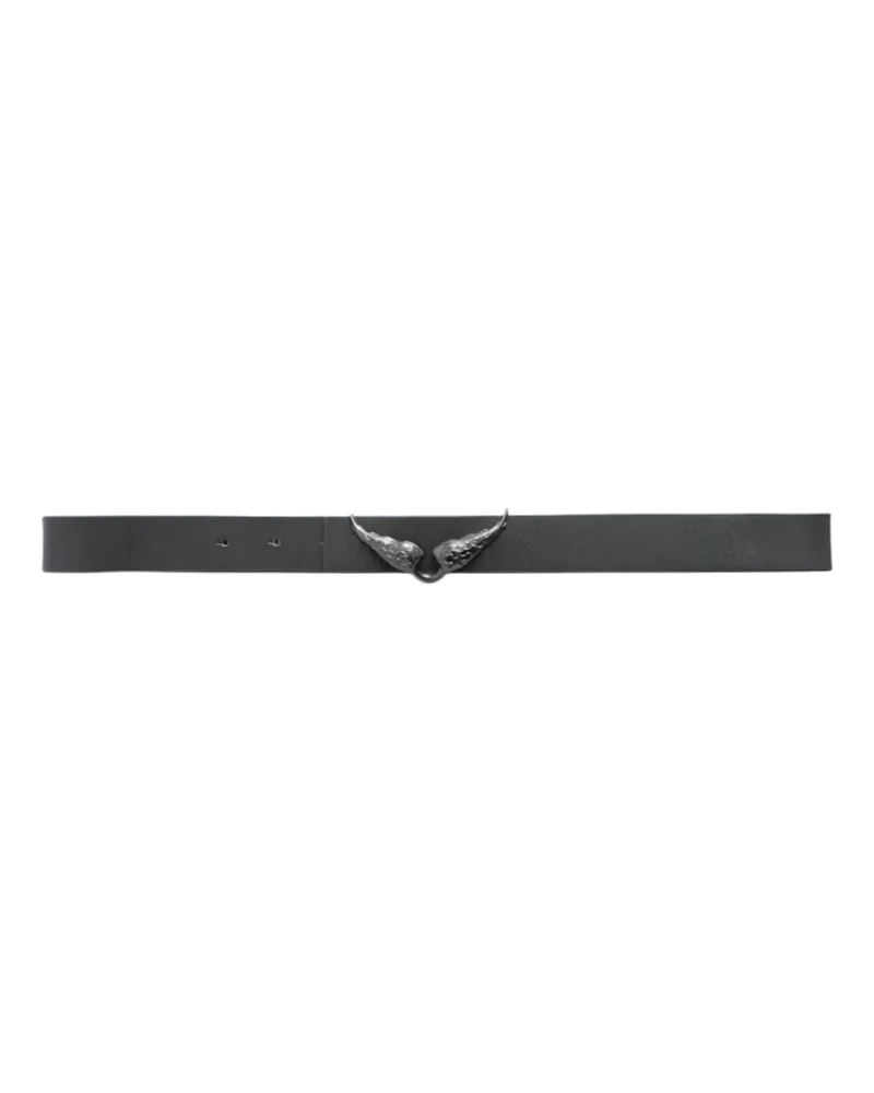 Zadig & Voltaire Gürtel Rock Reversible Vintage 30mm Grau
