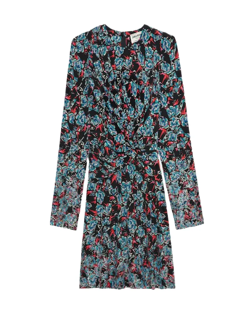 Zadig & Voltaire Kleid Radar 100% Seide Schwarz