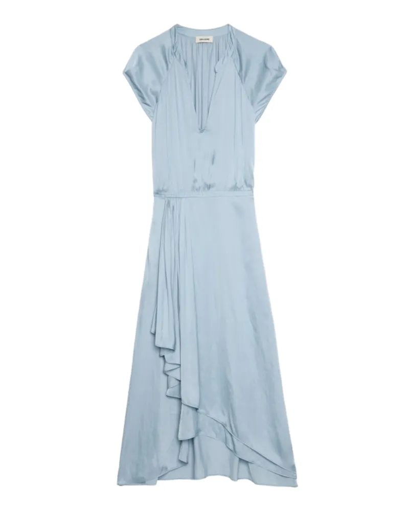 Zadig & Voltaire Kleid Randall Satin Blau