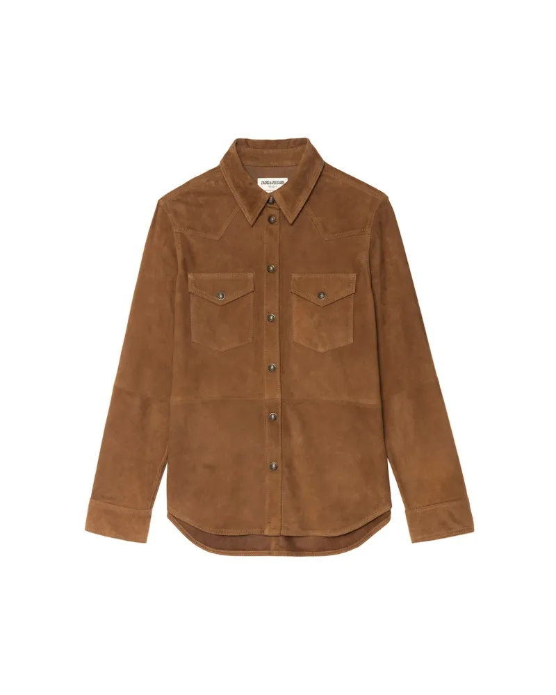 Zadig & Voltaire Hemd Thelma Wildleder Daim