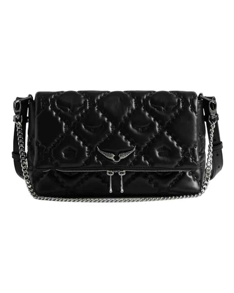 Zadig & Voltaire Tasche Rocky II Gesteppt Monogram Schwarz