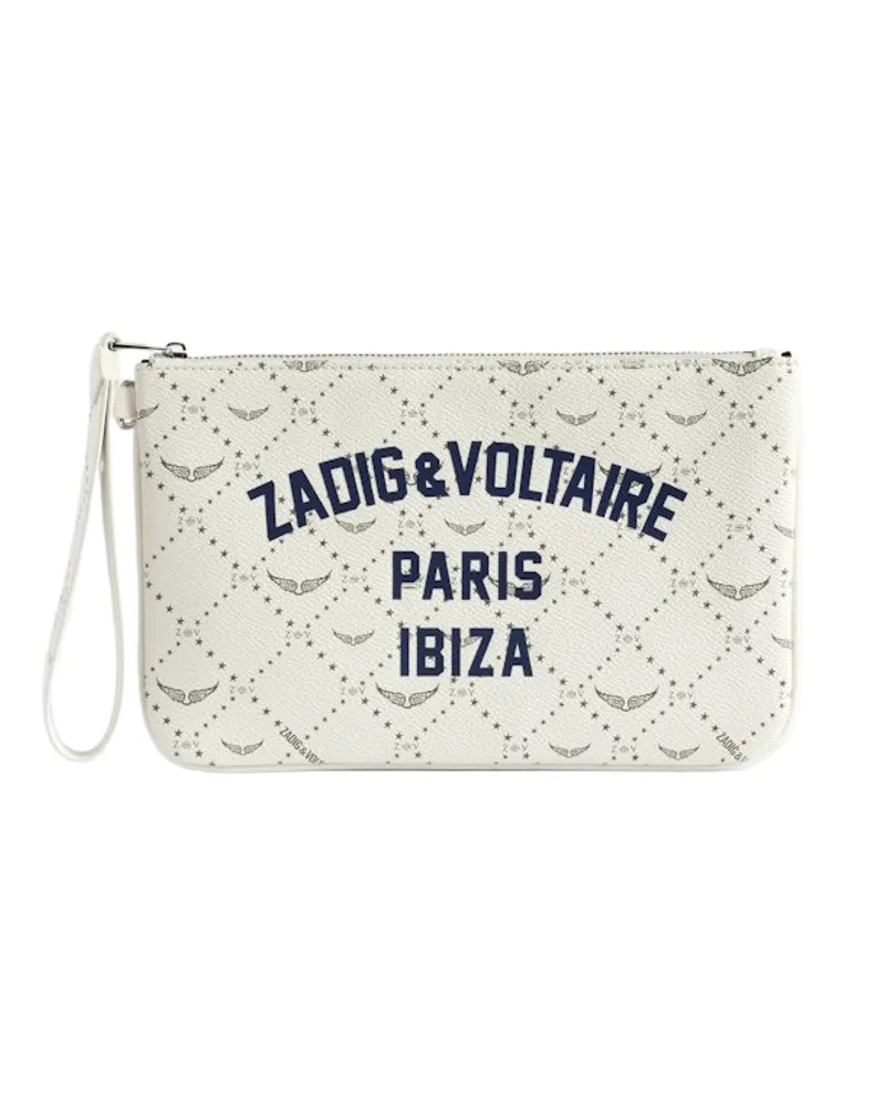 Zadig & Voltaire Z Pouch Resort Ibiza Clutch Weiß