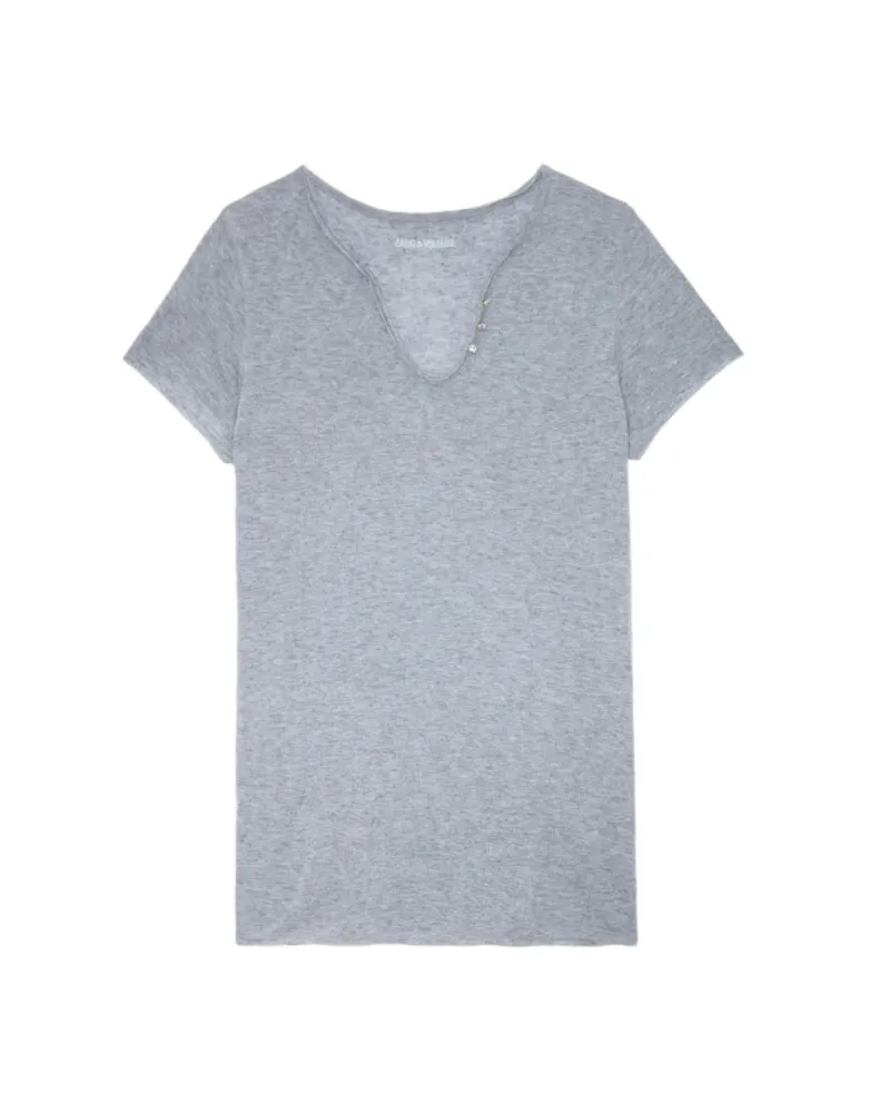 Zadig & Voltaire Henley-Shirt Grau