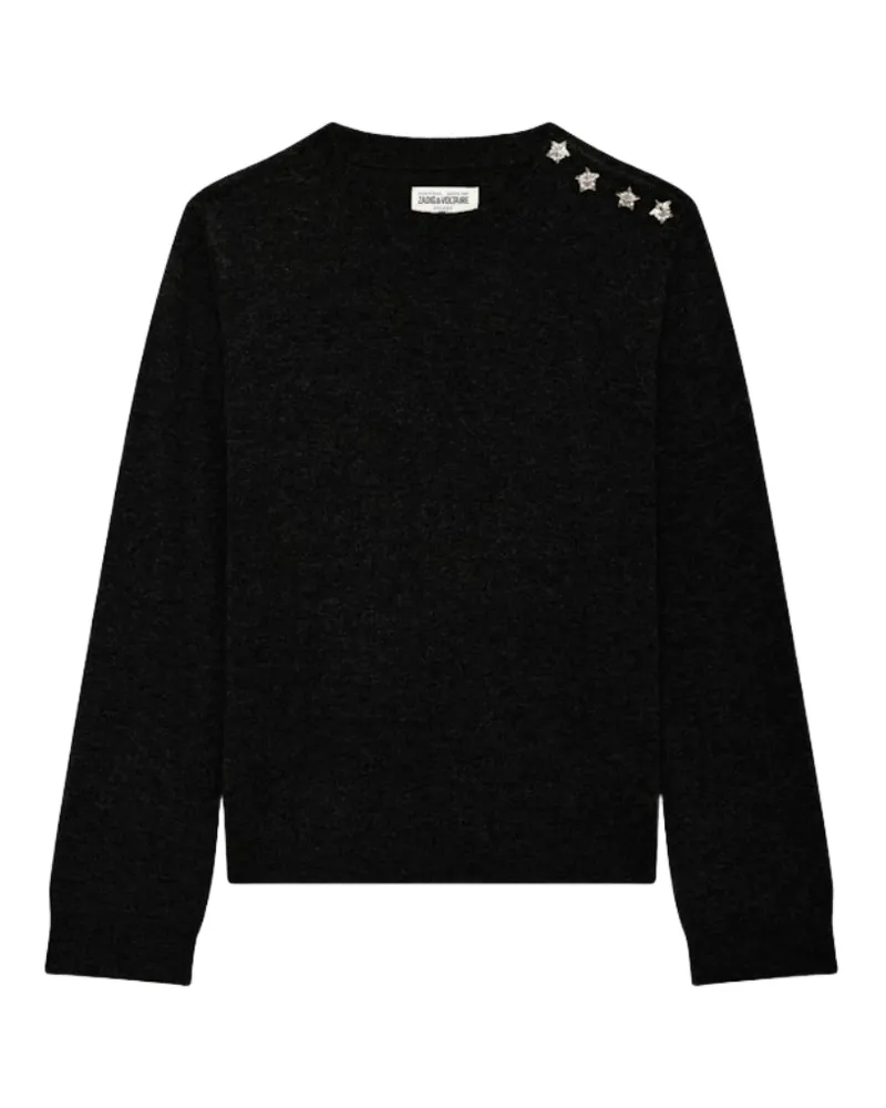 Zadig & Voltaire Cara Pullover 100% Kaschmir Schwarz