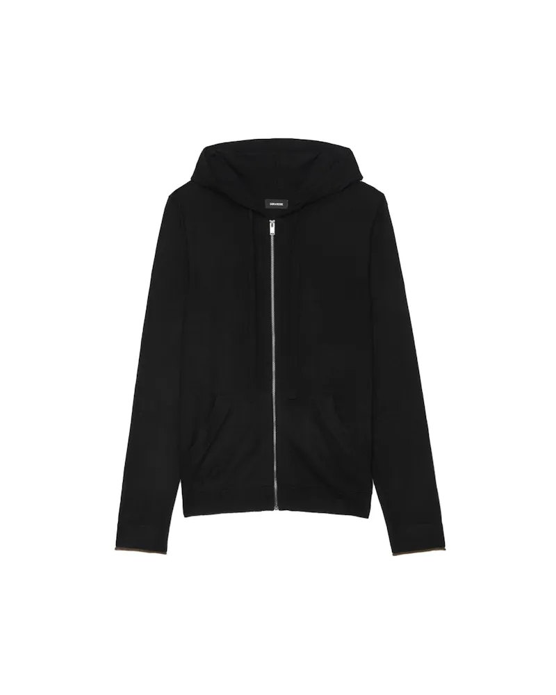 Zadig & Voltaire Cardigan Clash 100% Merinowolle Black
