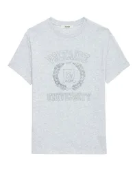 Zadig & Voltaire T-shirt Jimmy Wappen Gris