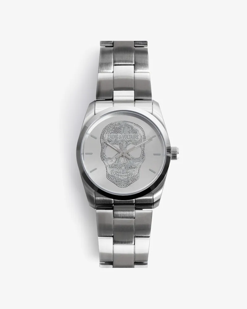 Zadig & Voltaire Zadig Skull Uhr Grau