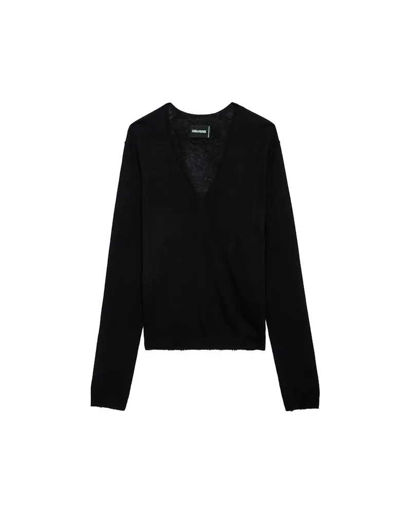 Zadig & Voltaire Pullover Rivy 100% Kaschmir Schwarz