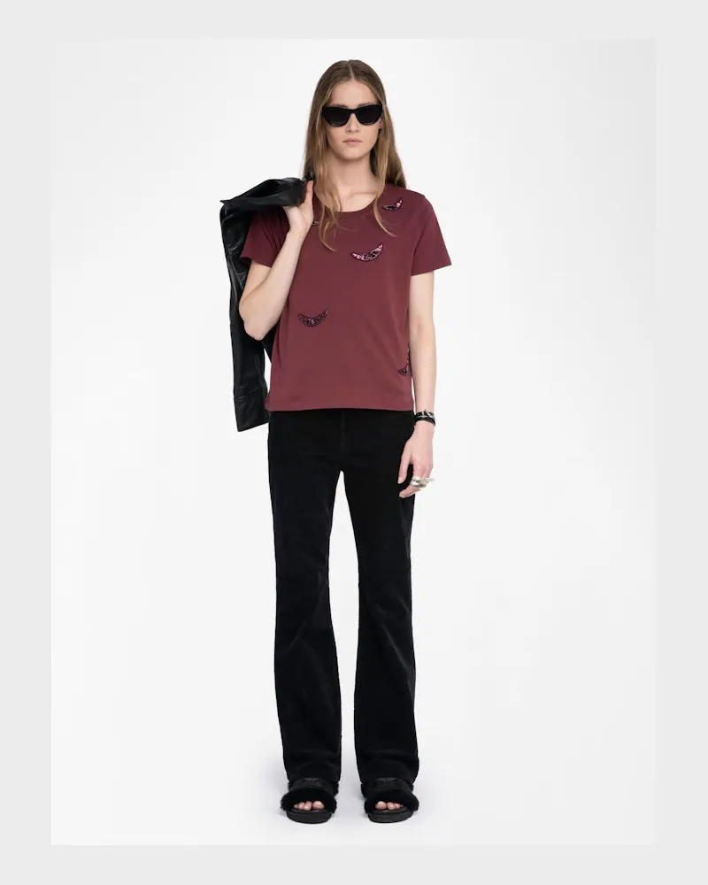 Zadig & Voltaire T-shirt Alys Burgundy