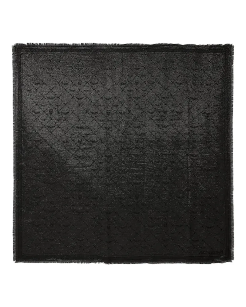 Zadig & Voltaire Schal Glenn Metallisiertes Monogramm 135 Grau