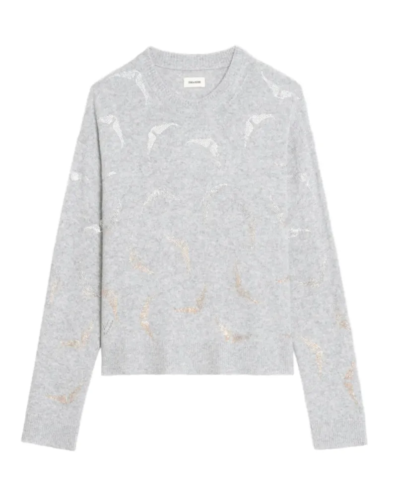 Zadig & Voltaire Pullover Markuz 100% Kaschmir Grau