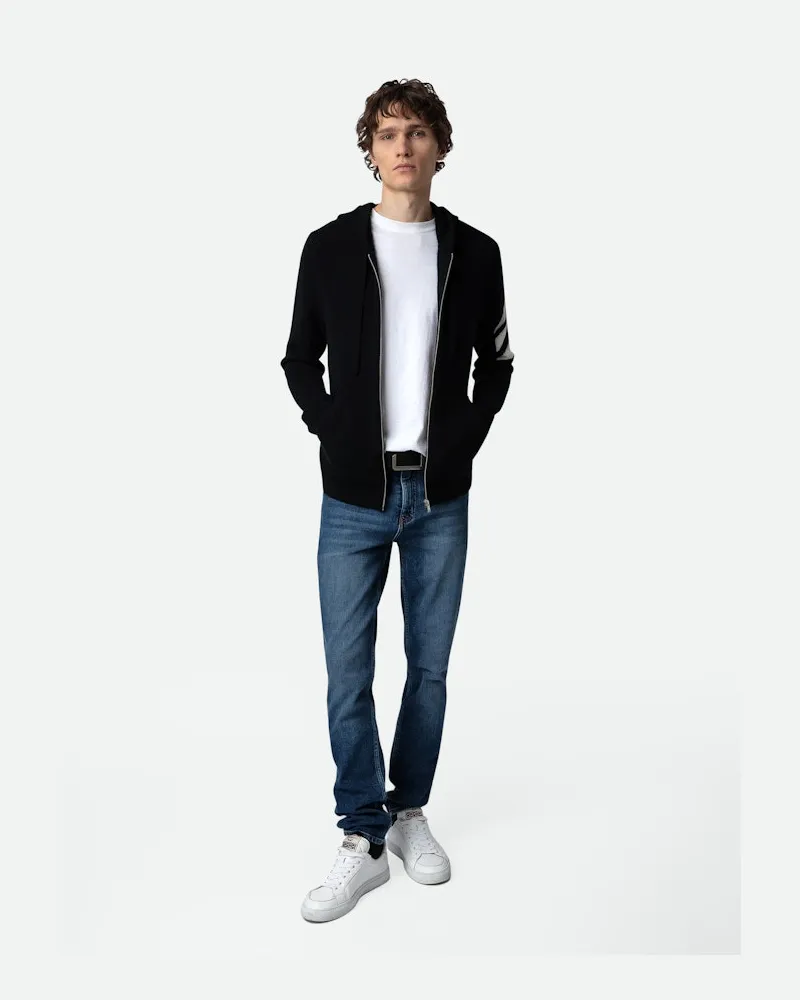 Zadig & Voltaire Cardigan Clash 100%cachemire Black