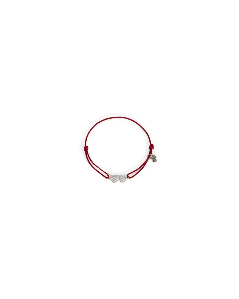 Zadig & Voltaire Armband Zadig Link Heart Strass Rot