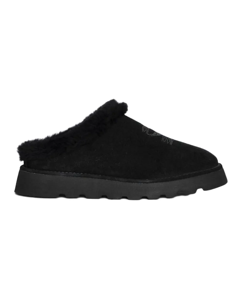 Zadig & Voltaire Mules Teddy Shearling Schwarz