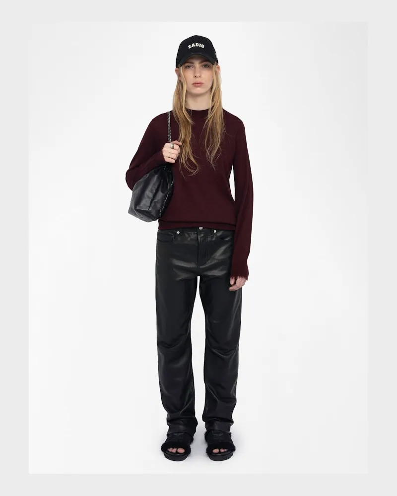 Zadig & Voltaire Pullover Ivy 100% Kaschmir Burgundy