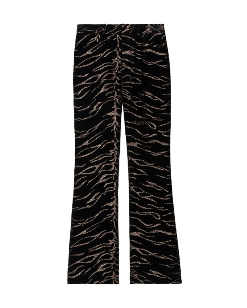 Zadig & Voltaire Hose Pistol Samt Schwarz