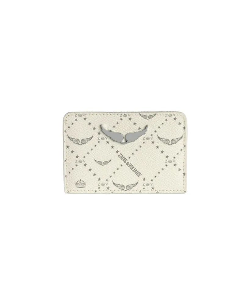 Zadig & Voltaire Kartenhalter ZV Pass Monogram Weiß