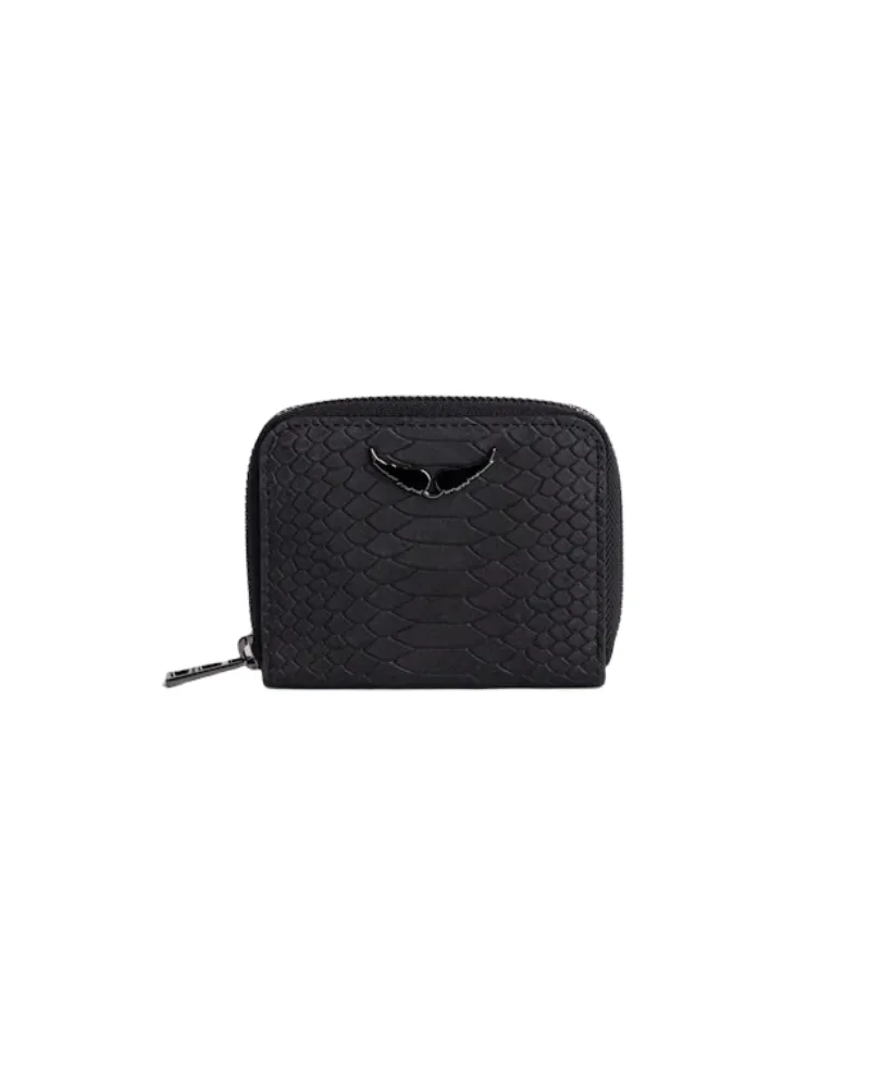 Zadig & Voltaire Mini ZV Soft Savage Geldbörse Schwarz
