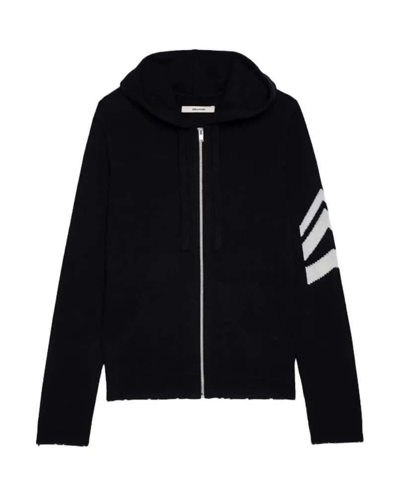 Zadig & Voltaire Cardigan Clash 100% Kaschmir Schwarz