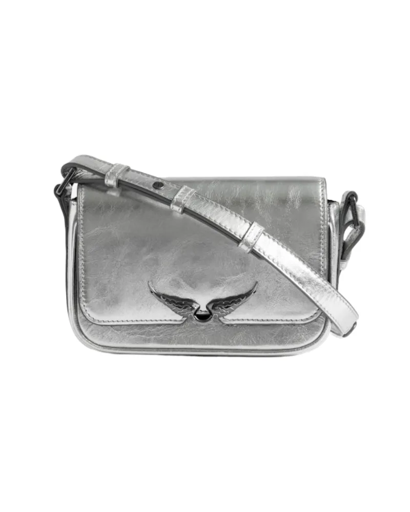 Zadig & Voltaire Tasche Le Zazi Vintage Metal Grau