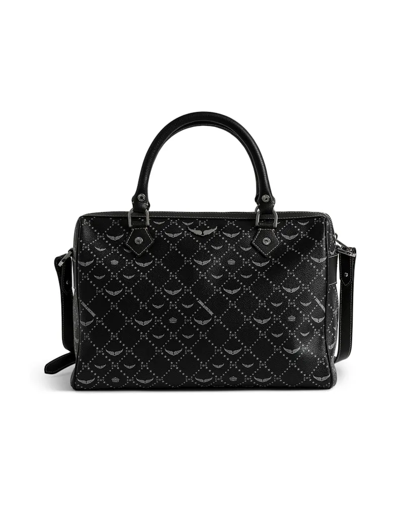 Zadig & Voltaire Sunny Medium Vibe Monogram Tasche Black