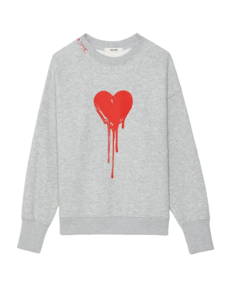 Zadig & Voltaire Sweatshirt Oscar Grau