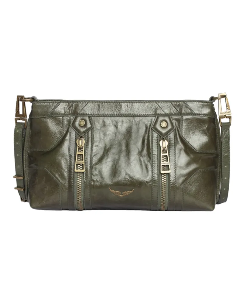 Zadig & Voltaire Sunny Moody Vintage Patent Tasche Grün