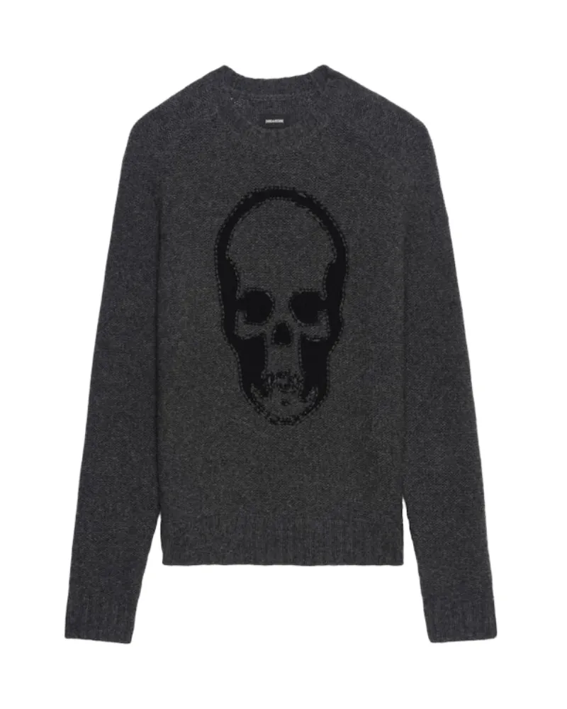 Zadig & Voltaire Pullover Jordan 100% Merinowolle Grau