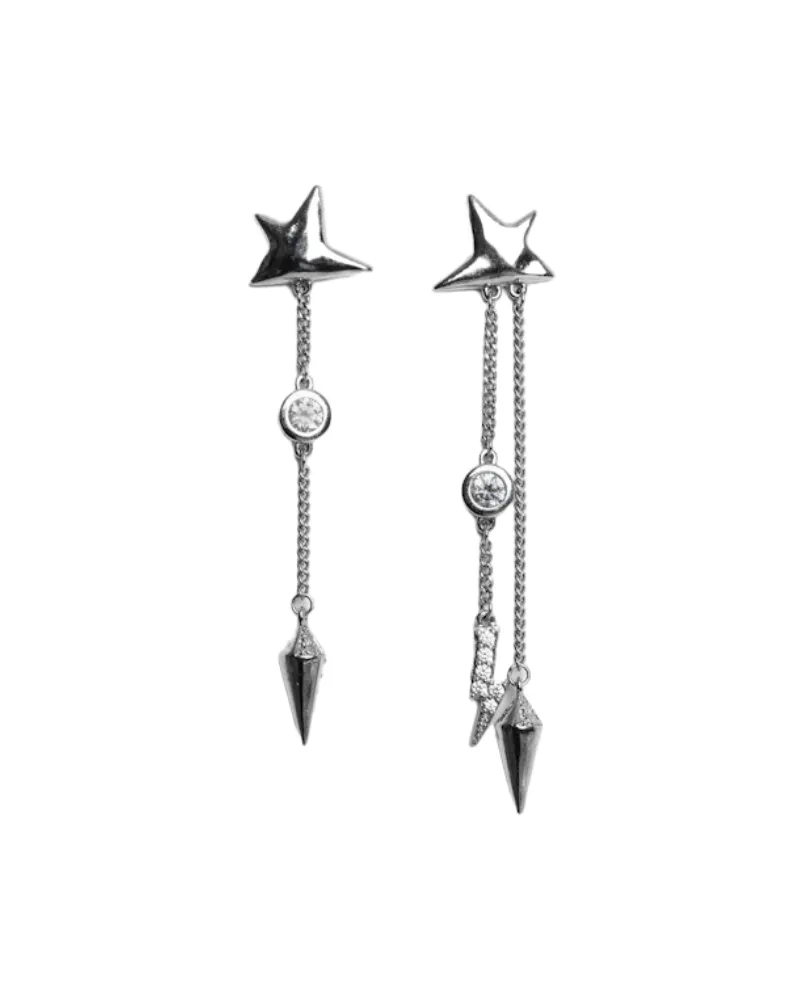 Zadig & Voltaire Rock Star Ohrringe Grau