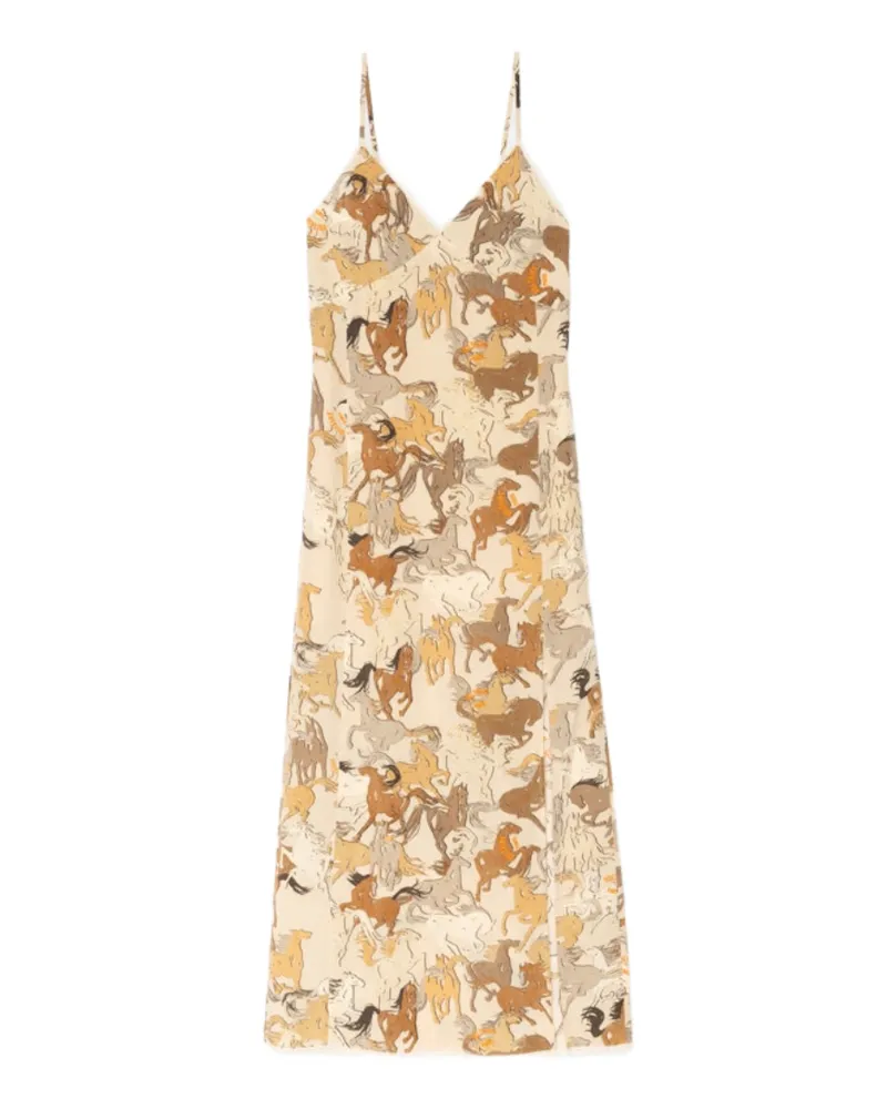 Zadig & Voltaire Kleid Ramelil 100% Seide Weiß