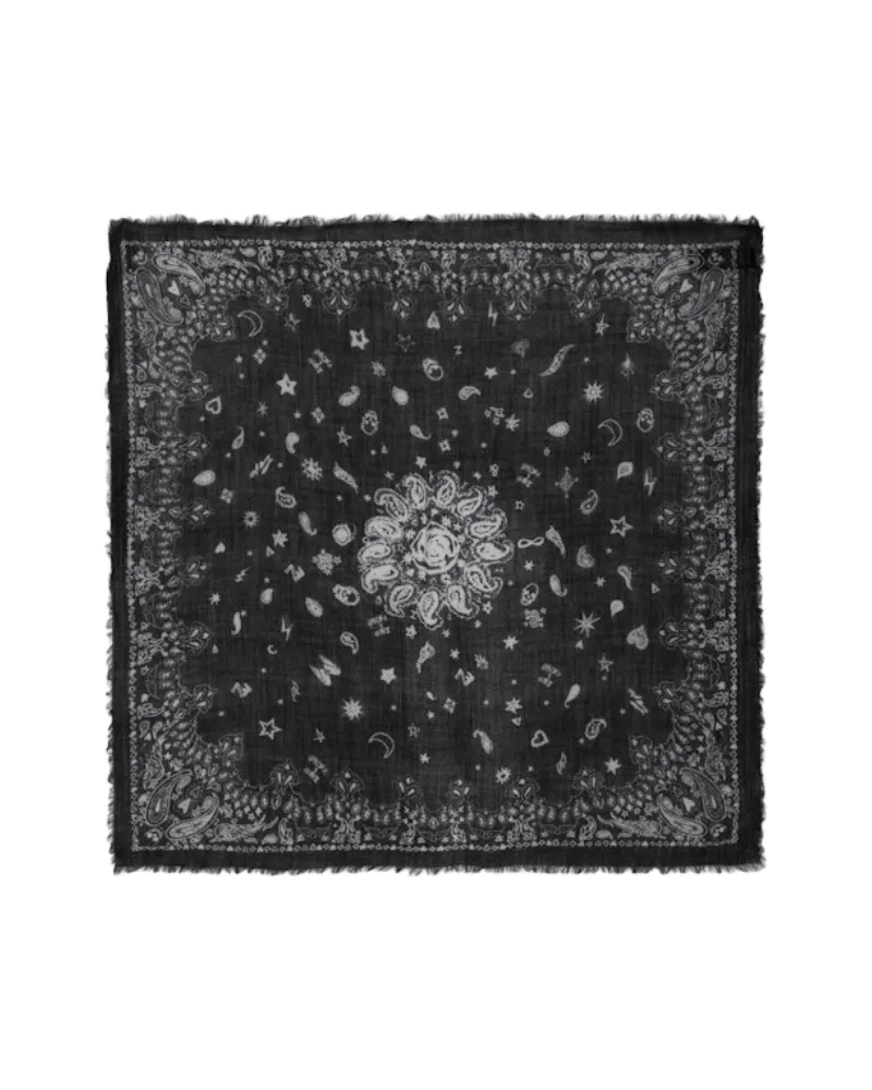 Zadig & Voltaire Schal Nuage Bandana 90 Schwarz