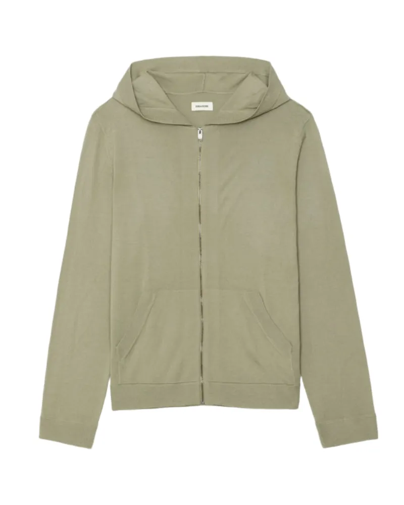 Zadig & Voltaire Cardigan Clash 100% Merinowolle Grün