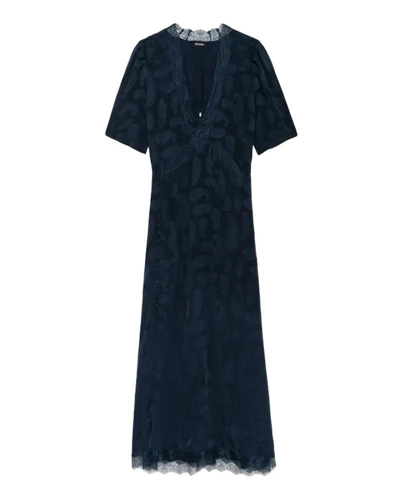 Zadig & Voltaire Kleid Redox 100% Seide Blau