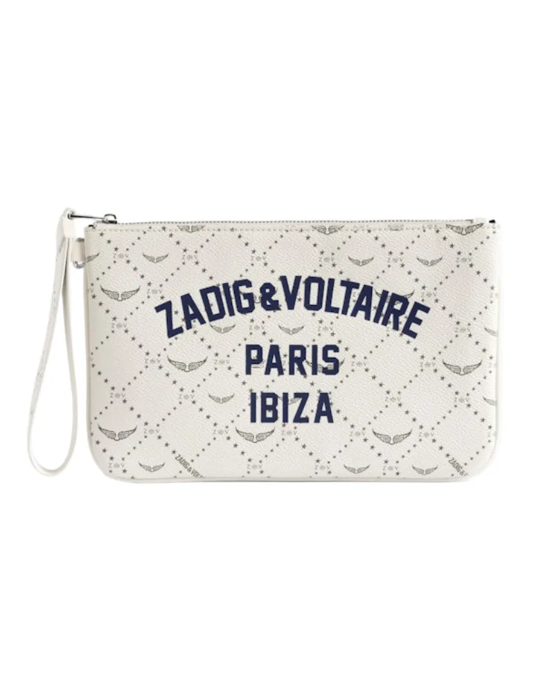 Zadig & Voltaire Z Pouch Resort Ibiza Clutch Weiß