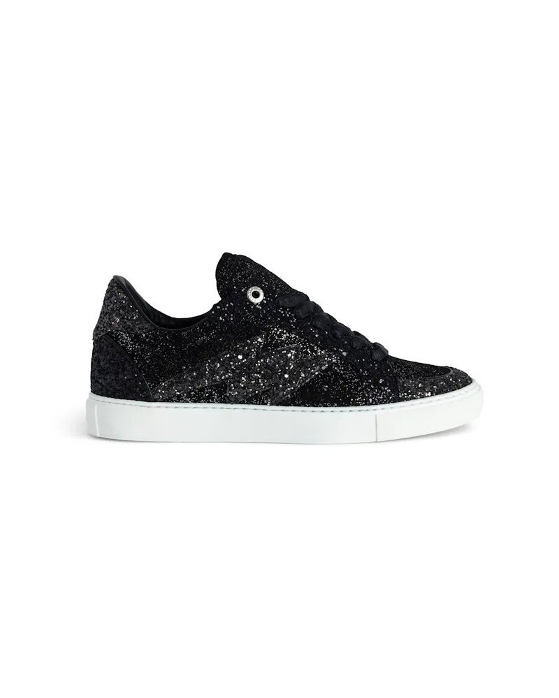 Zadig & Voltaire Niedrige Sneakers Zv1747 La Flash Schwarz