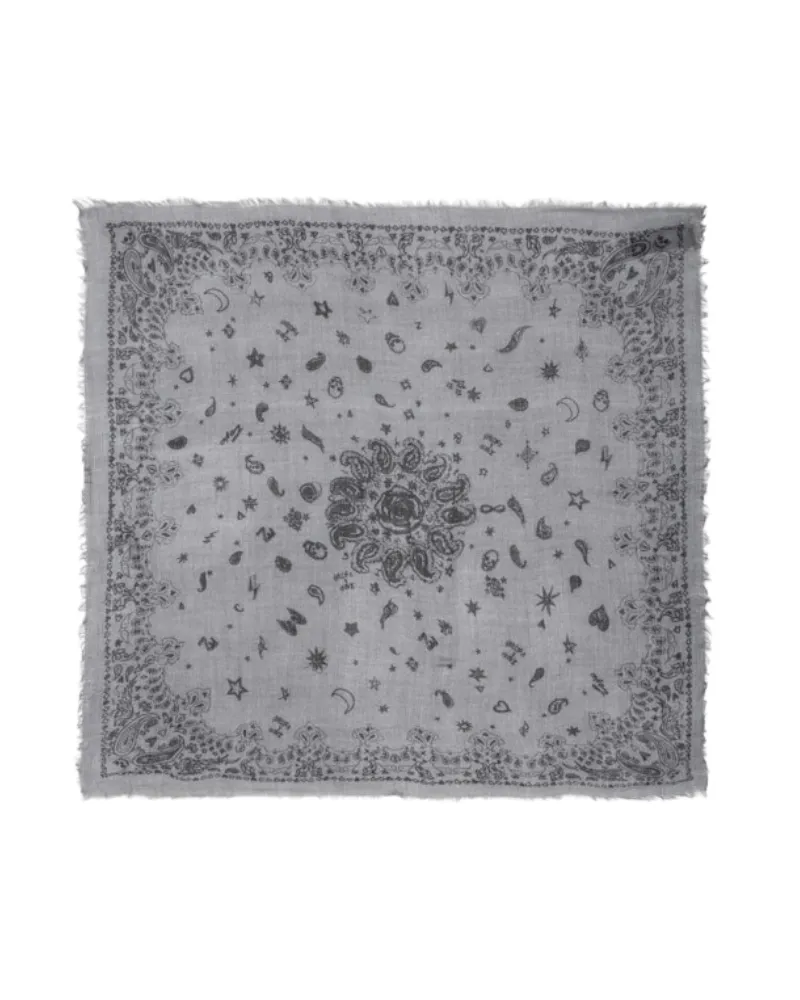 Zadig & Voltaire Schal Nuage Bandana 90 Grau