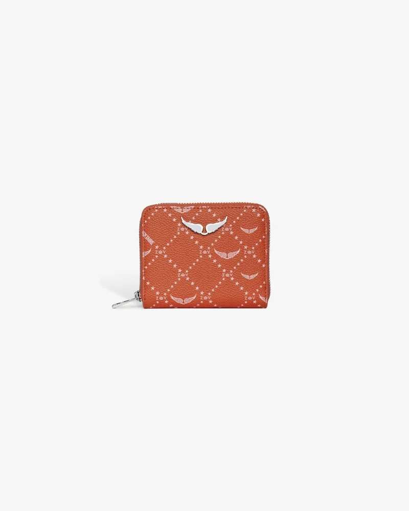 Zadig & Voltaire Mini Zv Monogram Geldbörse Flame